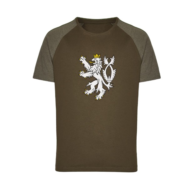 Tričko s potiskem Český lev - army 